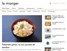 Tablet Screenshot of lemanger.fr